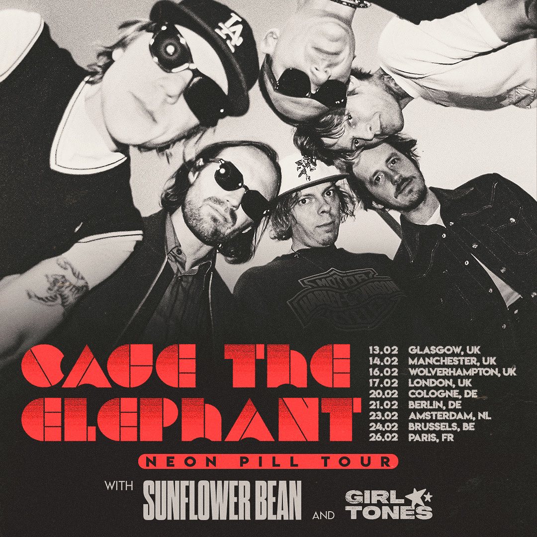 Cage The Elephant Confirm UK And European Leg Of Neon Pill Tour For cage-the-elephant-confirm-uk-and-european-leg-of-neon-pill-tour-for